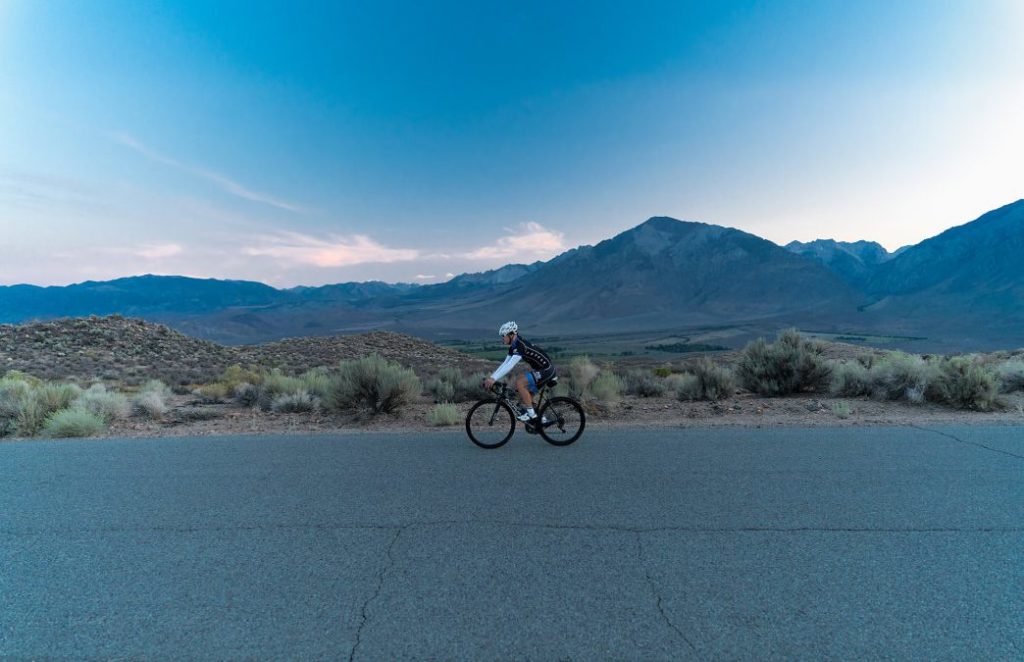 cycling adventures in the High Sierra Bishop to Rock Creek Road Biking near Bishop California