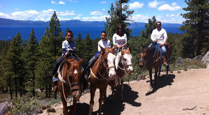 Horseback Riding in the High Sierra Zephyr Cove Stables Tahoe South
