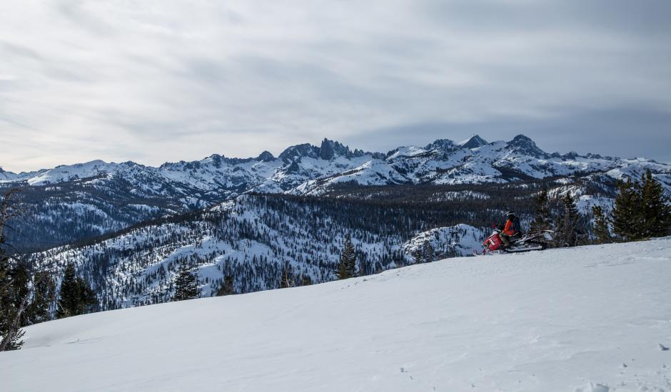 minaret vista visit mammoth snowmobiling in the high sierra