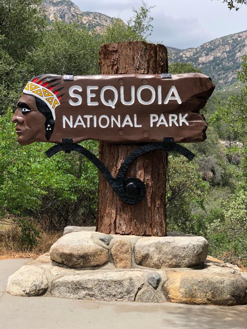 Sequoia National Park Sign